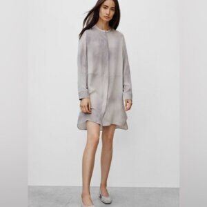 Aritzia Wilfred Bossut Shirt Dress 100% Silk XXS Oversized